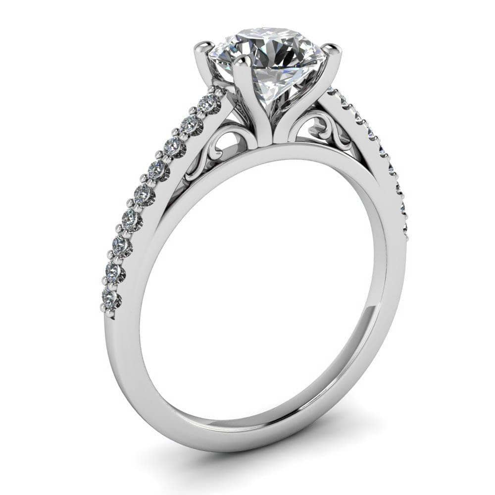 solitaire ring setting for engagement